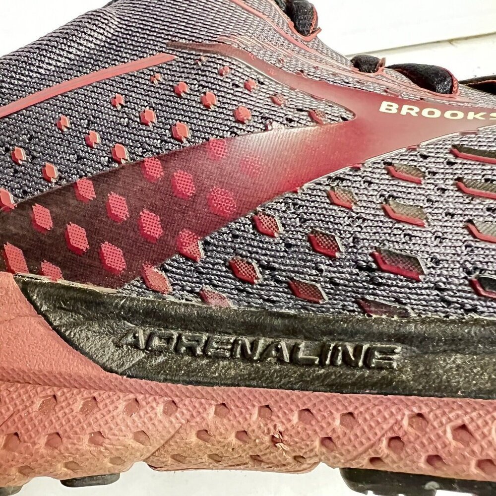BROOKS Adrenaline GTS 21 Running Shoes Womens 9.5 Black Purple 1203291B… - Picture 3 of 14